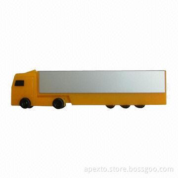 Truck USB Flash Drives with 512MB to 32GB Capacity Range, Anti-shock and Moisture-resistant